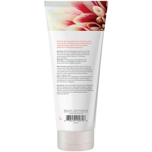 Coochy Sweet Nectar Shave Cream bottle with fruity scent