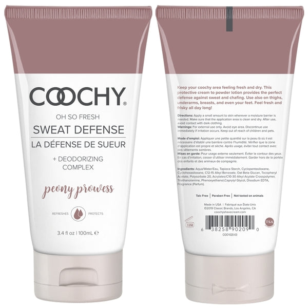 Coochy Sweat Defense – Peony Prowess - 3.4oz | 100mL