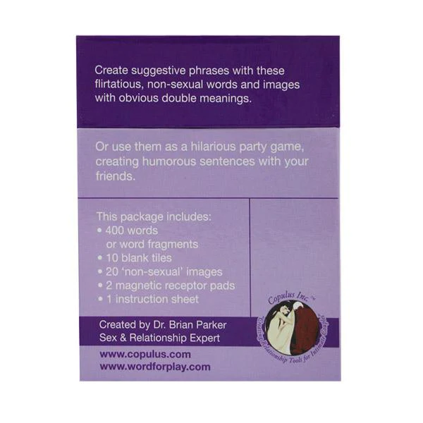 Copulus Come On Lines Magnetic Word Game Set – Flirty Couples & Party Play – PurpleNight.ca