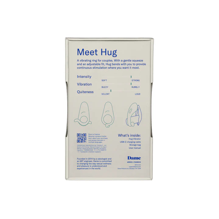 Dame Hug adjustable vibrating cock ring