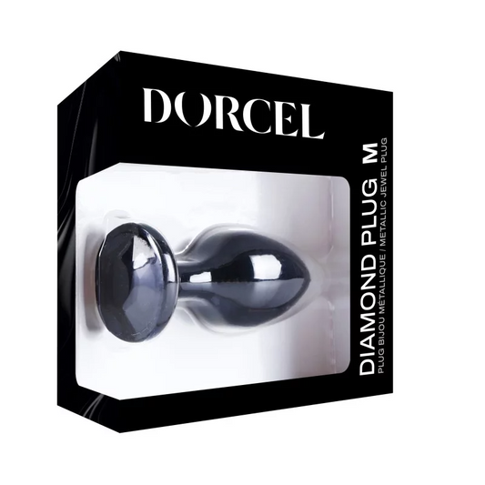 Dorcel Diamond Anal Plug – Black/ Gold - Medium