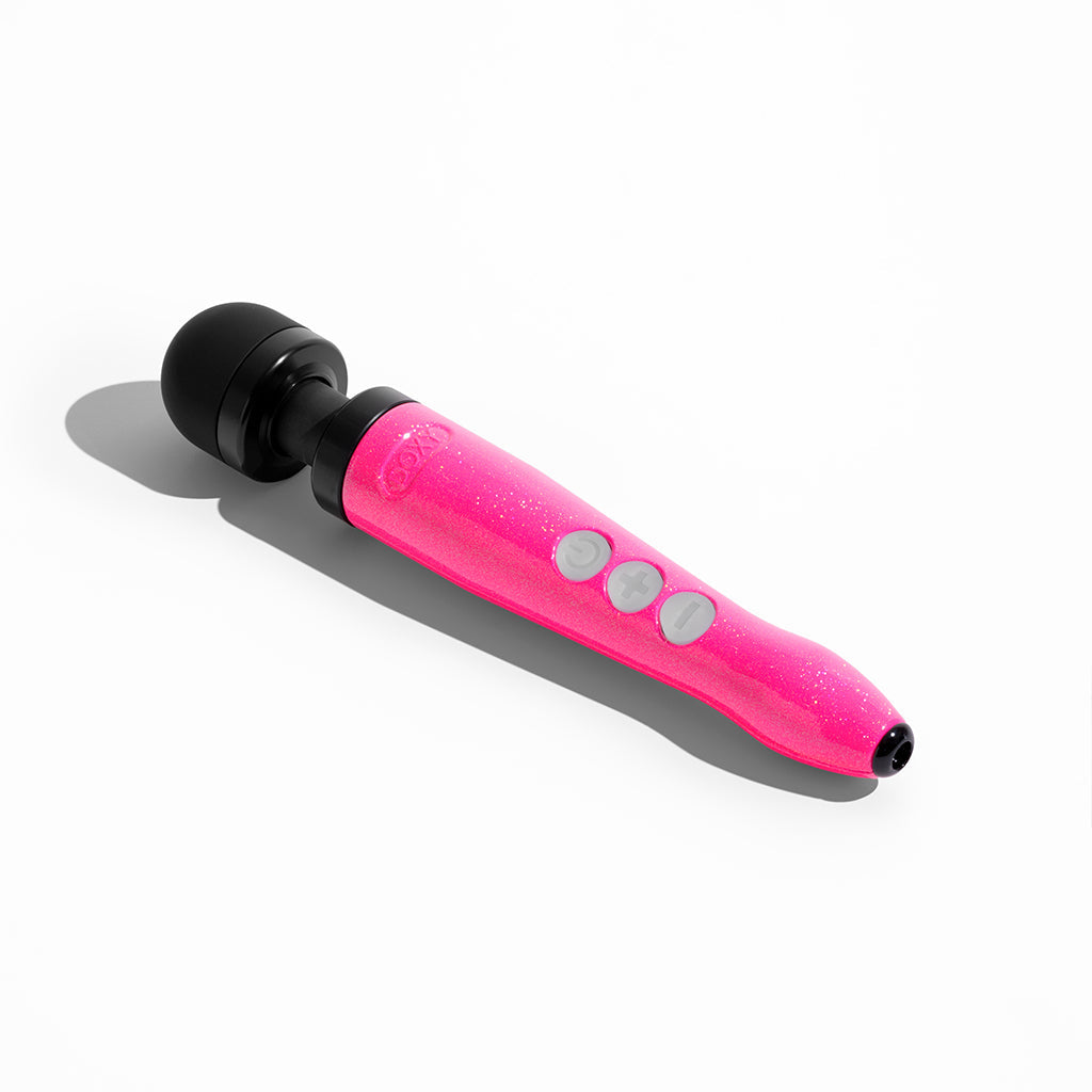 DOXY Die Cast 3R – Hot Pink Breast Cancer Awareness Edition compact rechargeable wand vibrator