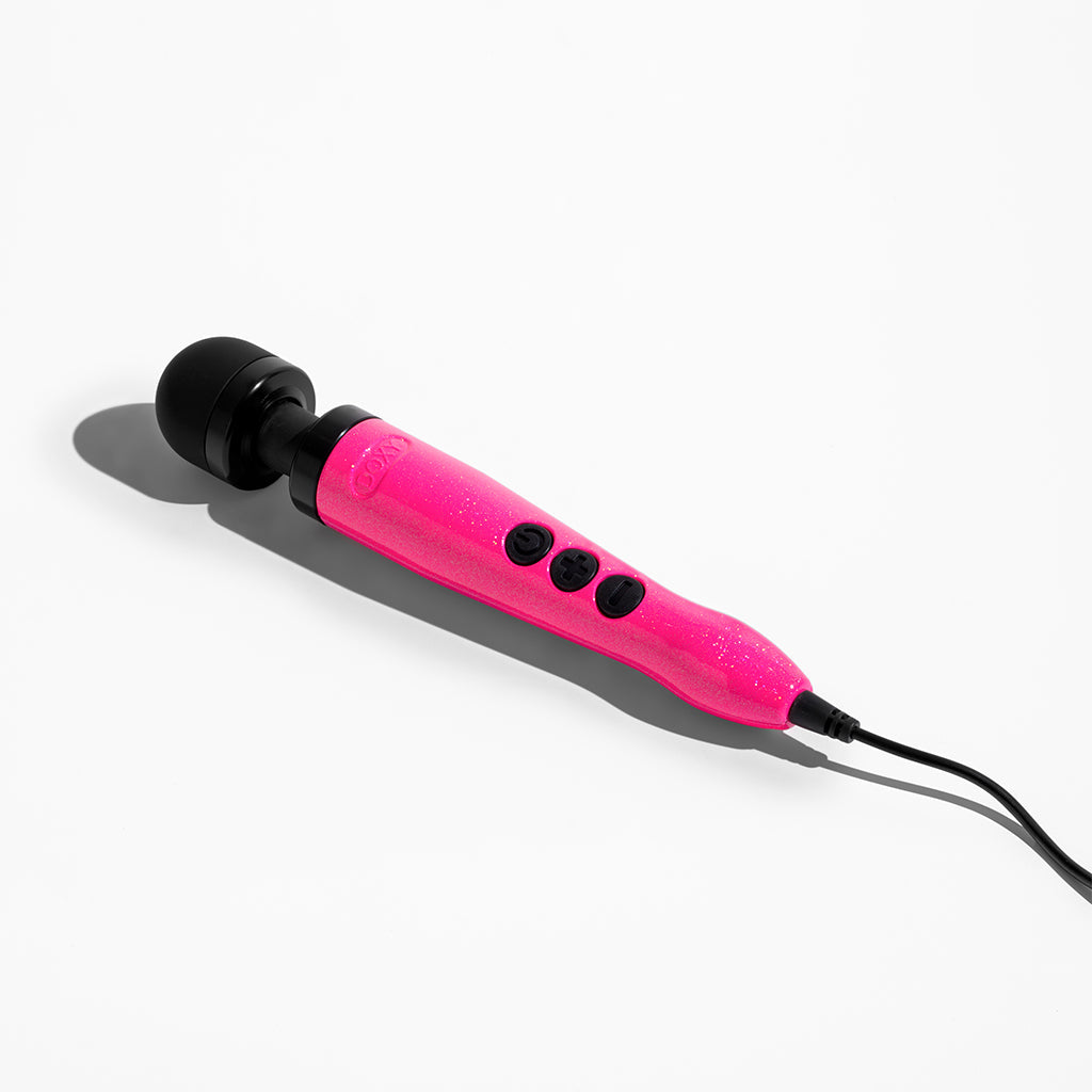 DOXY Die Cast 3 – Hot Pink Edition compact wand vibrator supporting breast cancer awareness