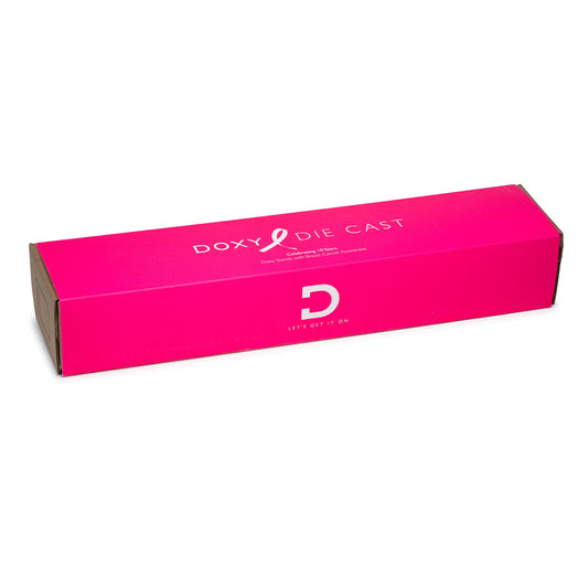 DOXY Die Cast Wand – Hot Pink Breast Cancer Edition luxury plug-in vibrator