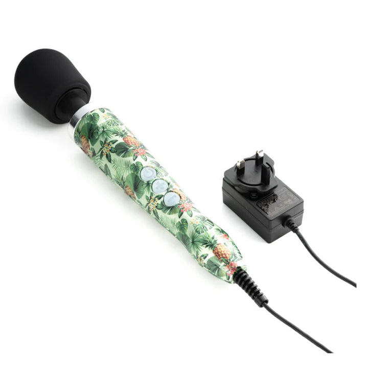 DOXY Die Cast Wand – Pineapple Edition colorful tropical vibrator with plug-in power