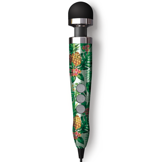 DOXY Die Cast 3 – Pineapple Edition compact tropical wand vibrator with plug-in design