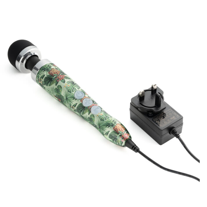 DOXY Die Cast 3 – Pineapple Edition compact tropical wand vibrator with plug-in design