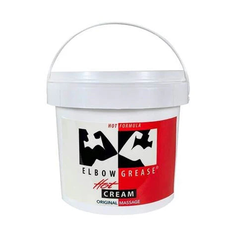 Elbow Grease Hot Cream container on a white background