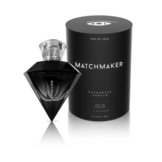 Eye Of Love MatchMaker Black Diamond Pheromone Parfum bottle – sleek 30ml fragrance for men to attract her, elegant black packaging | PurpleNight.ca