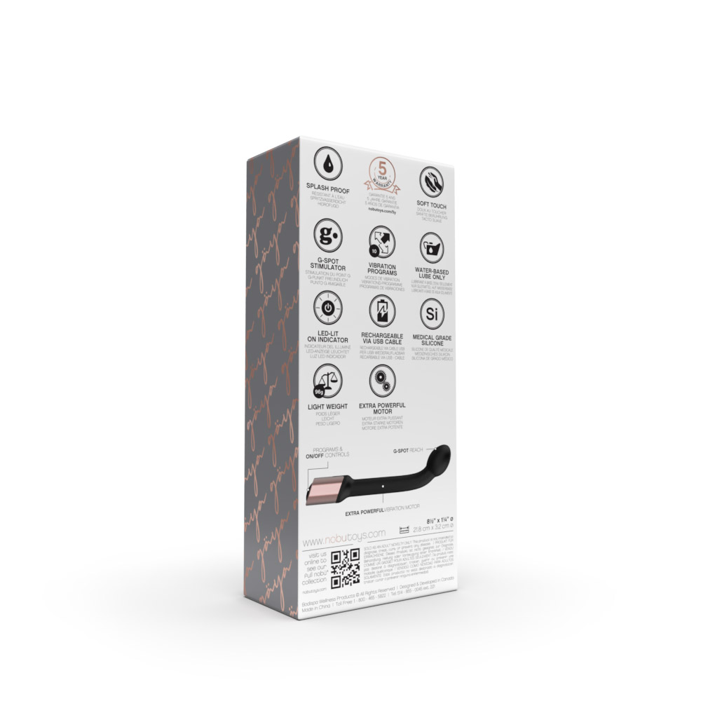 NOBÜ Gaya Powerful G-Spot Vibe - BLACK