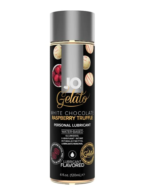 System JO Gelato White Chocolate Raspberry Flavored Lubricant 1 oz/ 4 oz