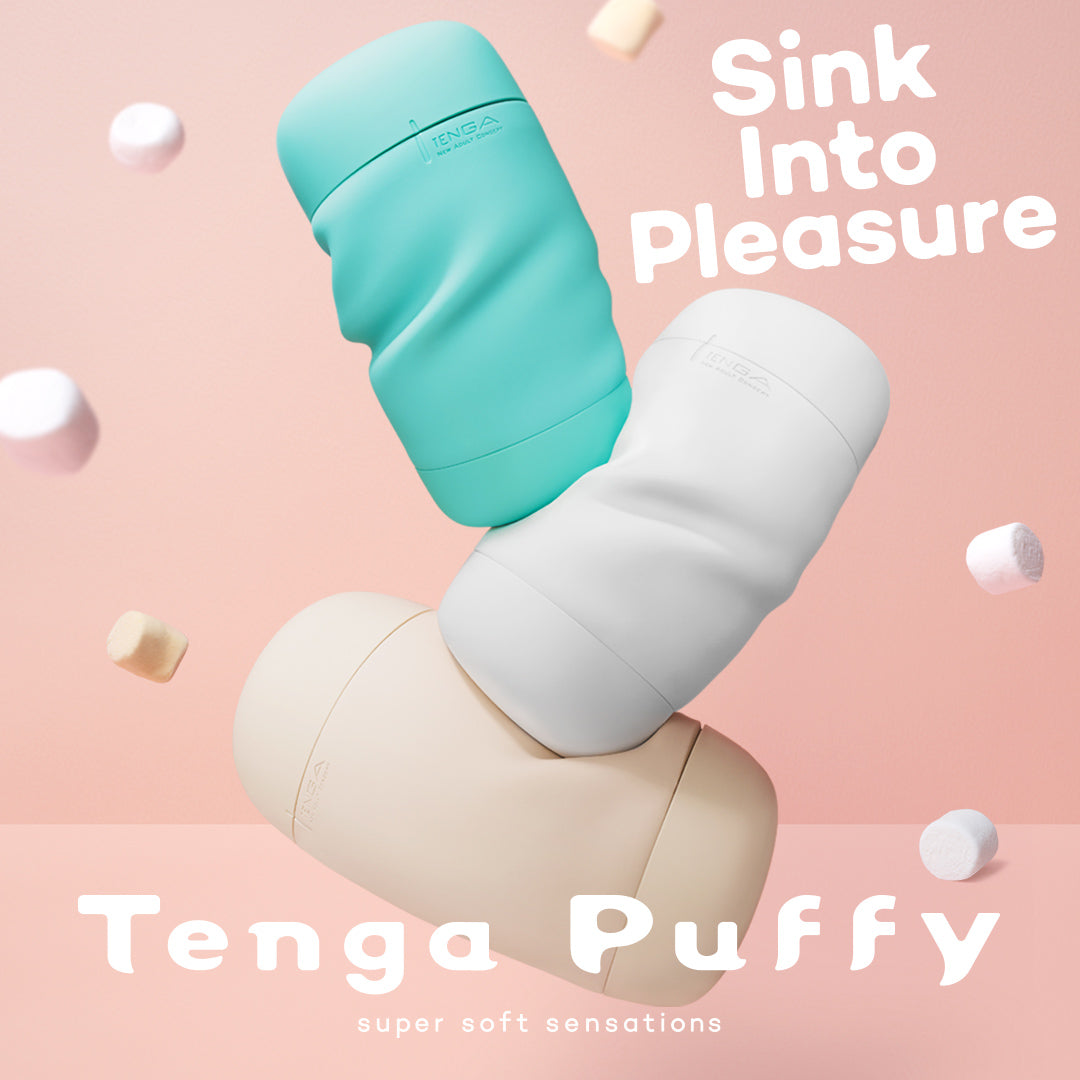 Tenga Puffy Male Masturbator - Mint Green