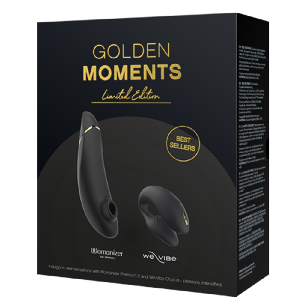 We-Vibe Golden Moments Collection 2 – Black and Gold Luxury Couples Vibrator Gift Set