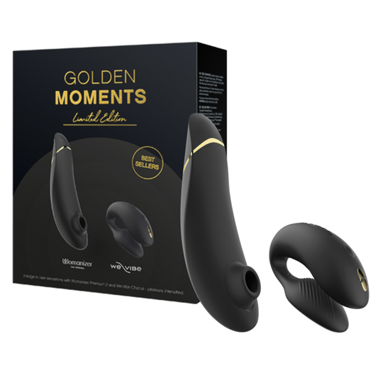 We-Vibe Golden Moments Collection 2 – Black and Gold Luxury Couples Vibrator Gift Set