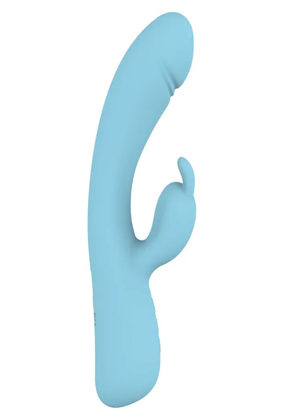 Nasstoys Blaze Heat-Up Bunny – Blue, Dual Motor Heated Vibrator with G-Spot & P-Spot Stimulation