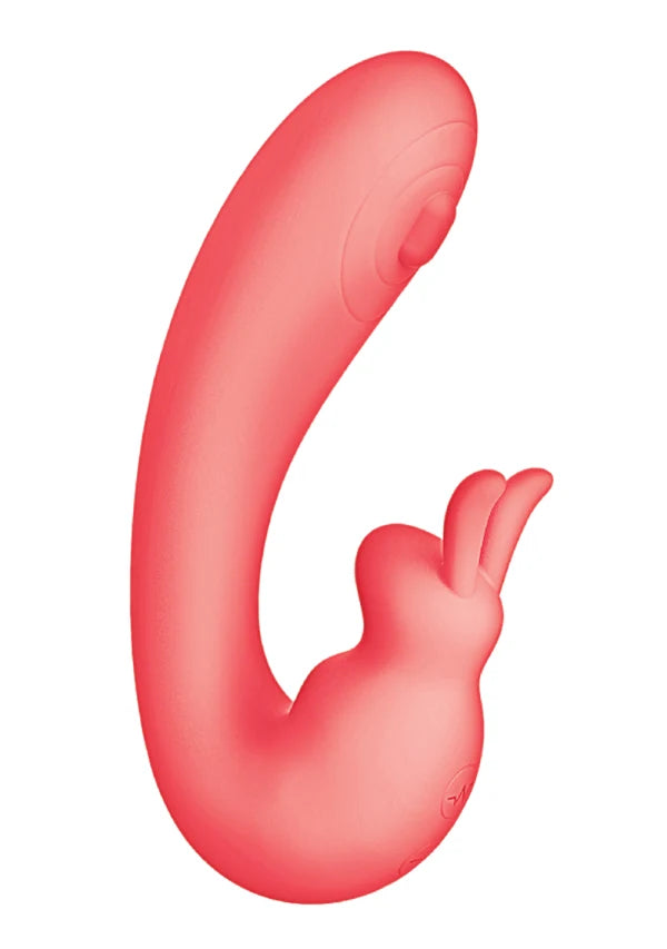 Nasstoys Blaze Bunny Thumper Vibe – Coral, Dual Motor Rabbit Vibrator with Thumper Pad