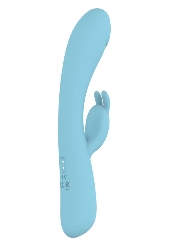 Nasstoys Blaze Heat-Up Bunny – Blue, Dual Motor Heated Vibrator with G-Spot & P-Spot Stimulation