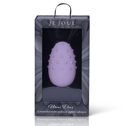 Je Joue Mimi Deux Double Sided Clitoral Vibrator – Lilac front view with dual textures