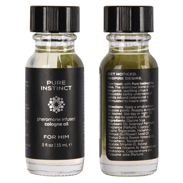 Pure Instinct – Pheromone Cologne Oil For Him (0.5 oz / 15 mL)