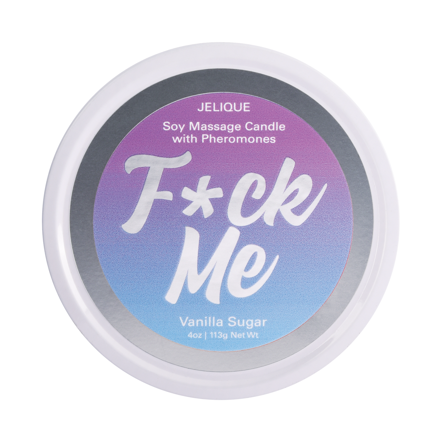 Jelique Vanilla Sugar Soy Massage Candle – Pheromone-Infused Body Oil in a Jar