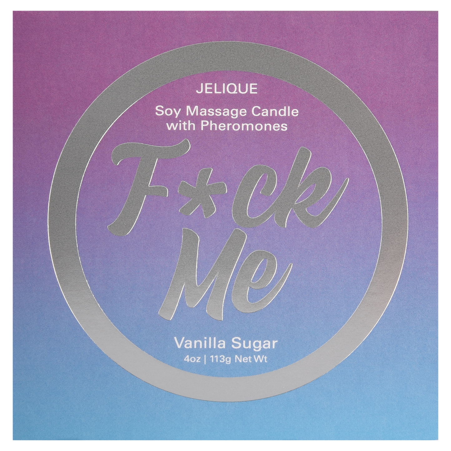 Jelique Vanilla Sugar Soy Massage Candle – Pheromone-Infused Body Oil in a Jar