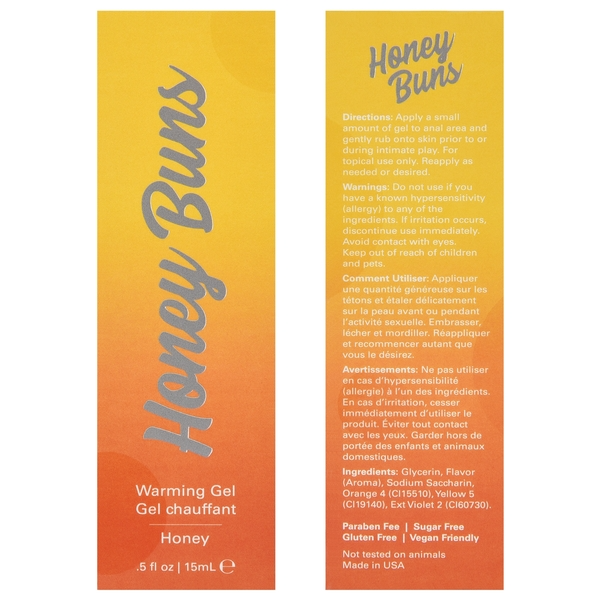 Jelique Honey Buns Warming Gel – 0.5 oz / 15 mL