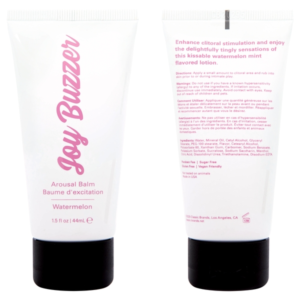 Jelique Joy Buzzer Clitoral Arousal Balm – Watermelon 1.5 oz / 44 mL