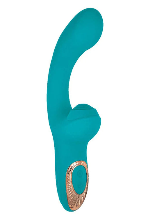 Nasstoys Heat-Up Thumper Massager – Aqua, Heated Dual-Motor G-Spot & Clitoral Vibrator with Thumping Action