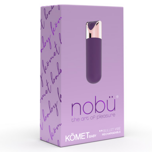 Nobu Komet bullet vibrator in purple with sleek compact design