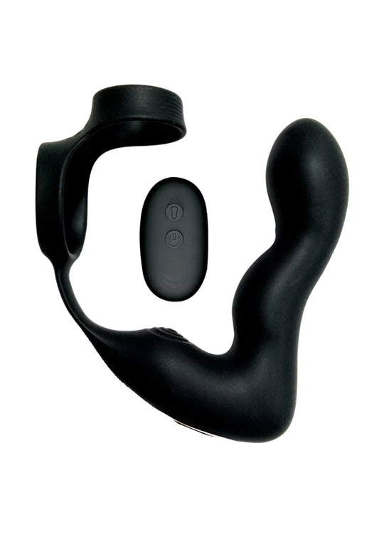 Nasstoys Atomic Inflatable P-Spot Vibe – prostate massager with cock ring and remote
