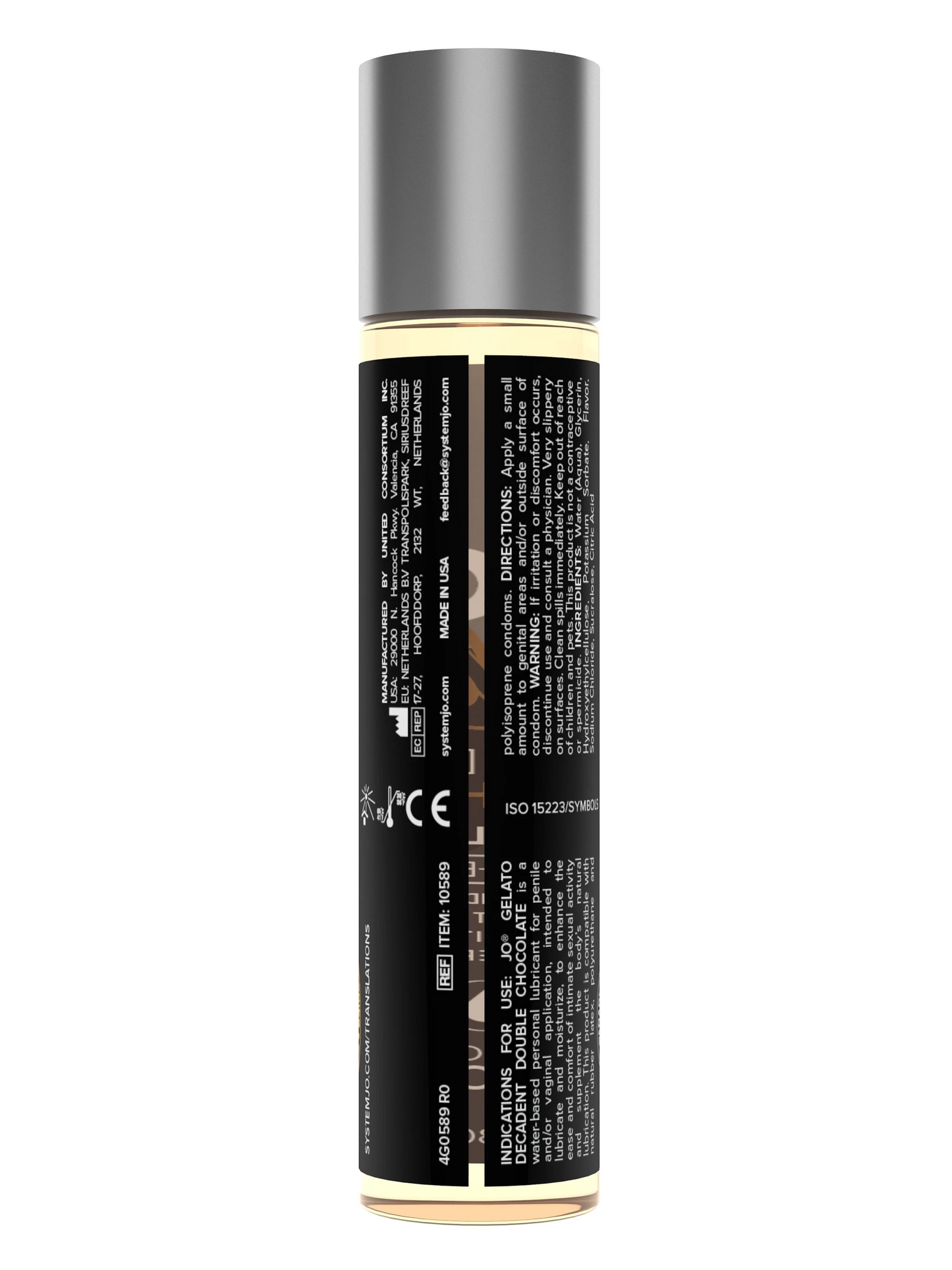 System JO Gelato Decadent Double Chocolate Flavored Lubricant 1 oz / 30 mL
