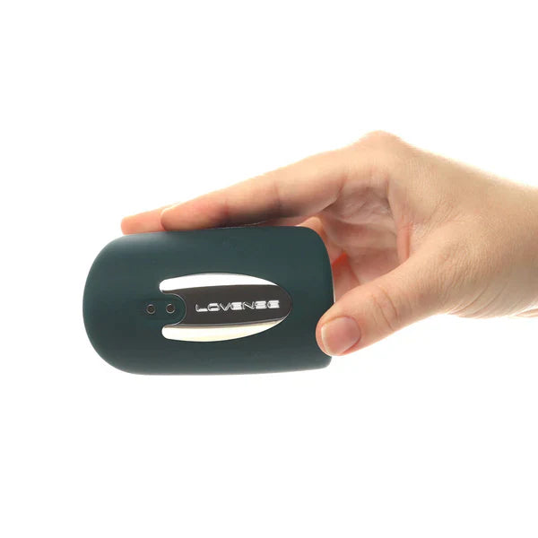 Lovense Gush Glans Massager front view with app