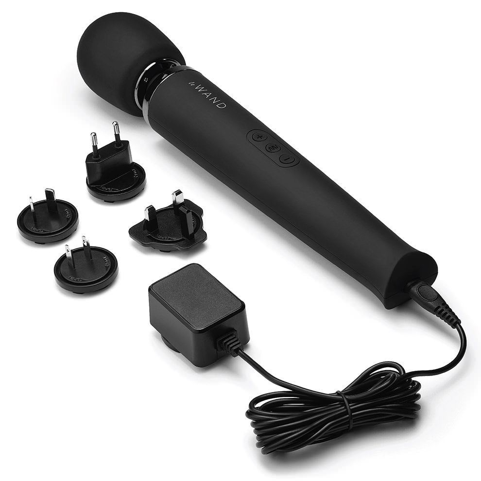 Le Wand Rechargeable Vibrating Massager in metallic finish