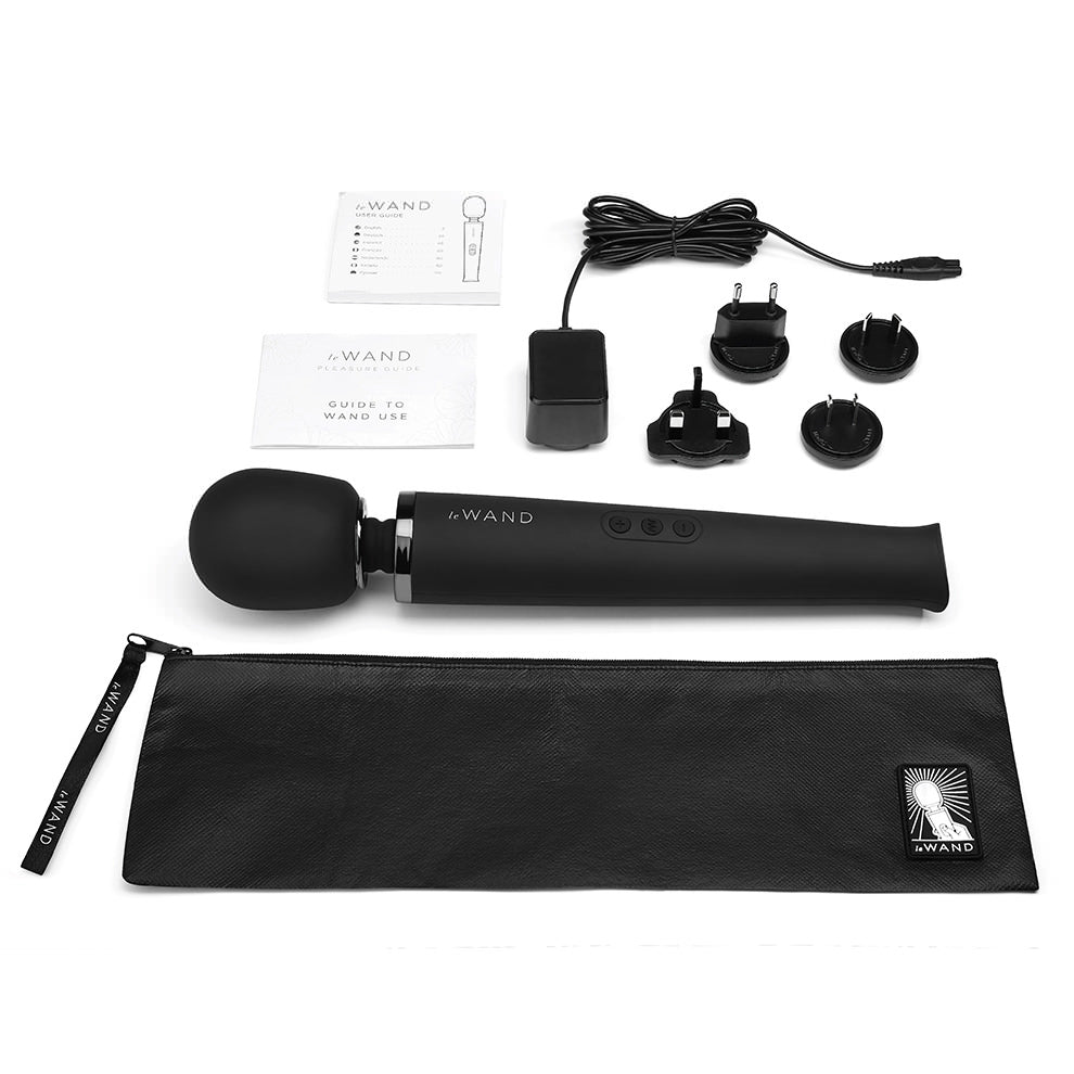 Le Wand Rechargeable Vibrating Massager in metallic finish
