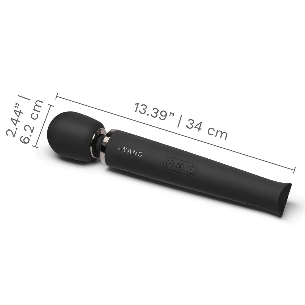 Le Wand Rechargeable Vibrating Massager in metallic finish