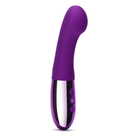 Le Wand Gee G-Spot Vibrator in Dark Cherry with curved tip