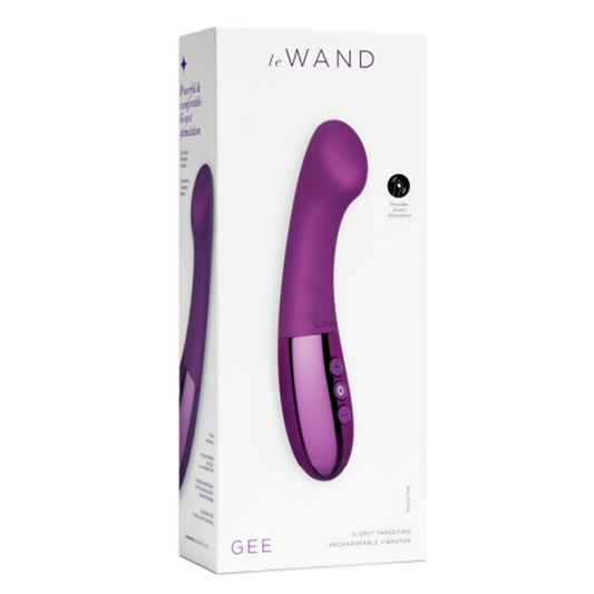 Rechargeable G-spot vibrator with flexible neck