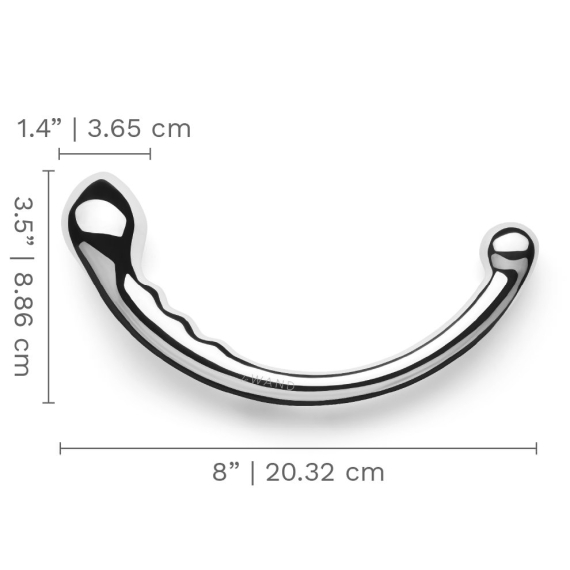 Le Wand Hoop Stainless Steel Dildo – Dual-Ended Metal Wand for G-Spot & P-Spot Play