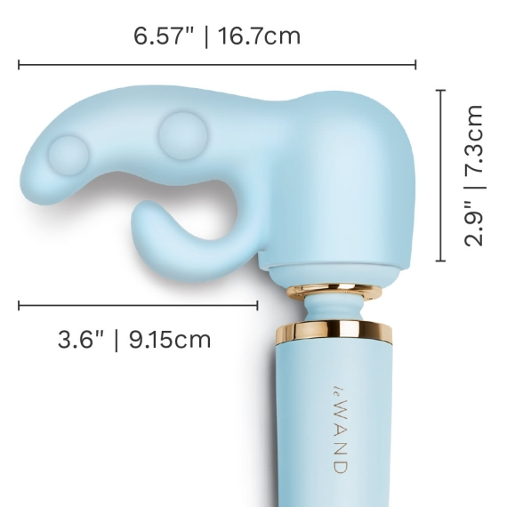 Flexible dual-stimulation attachment for Le Wand massager