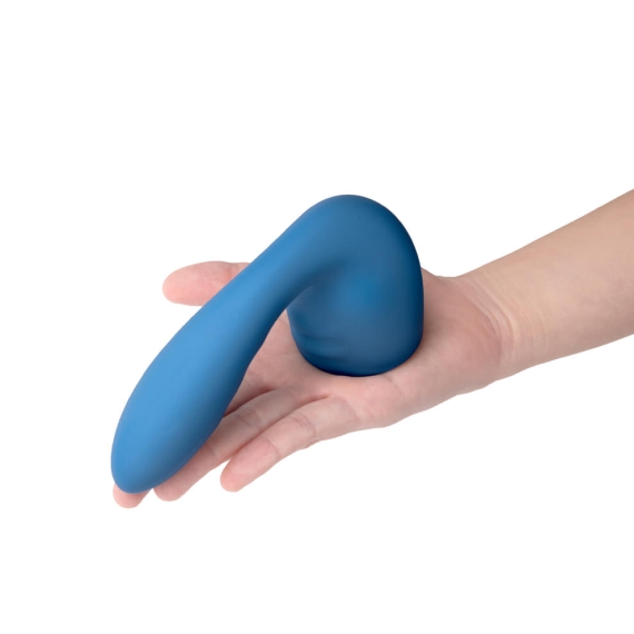 Petite-sized bendable attachment compatible with mini wand massagers
