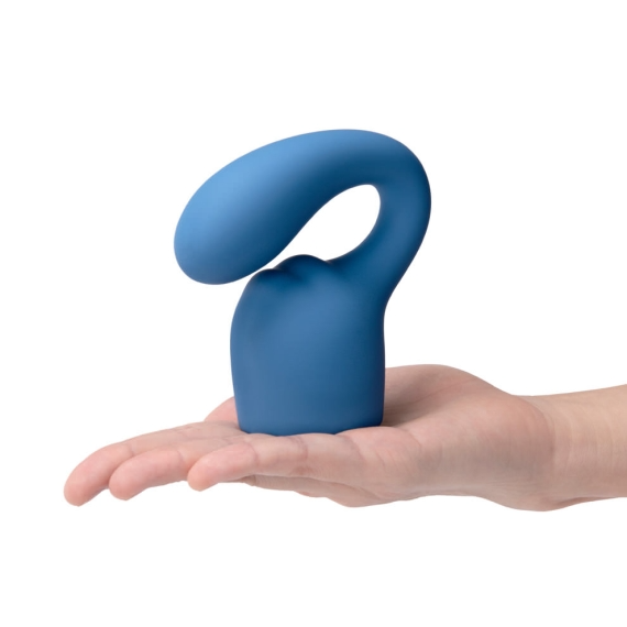 Petite wand attachment for blended G-spot and clitoral stimulation