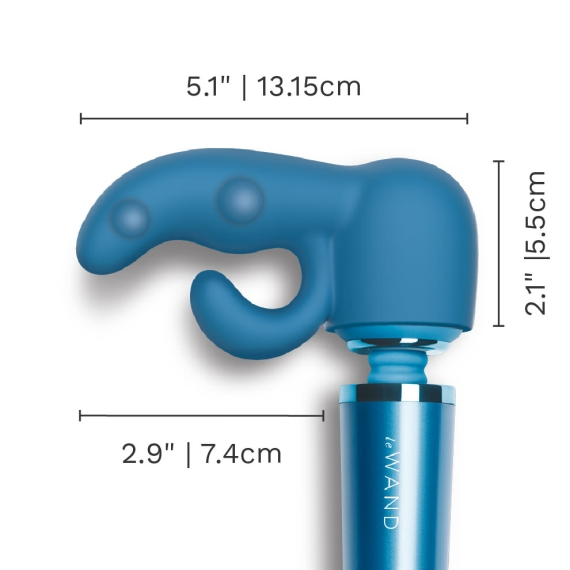 Flexible dual stimulator designed for Le Wand Petite