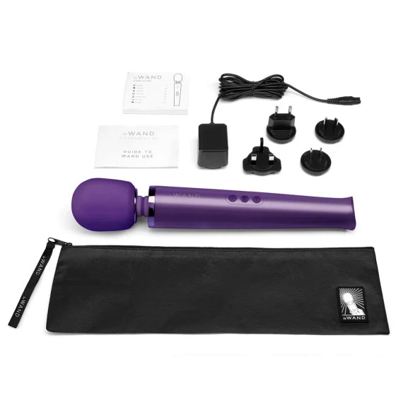 Le Wand Rechargeable Vibrating Massager in metallic finish