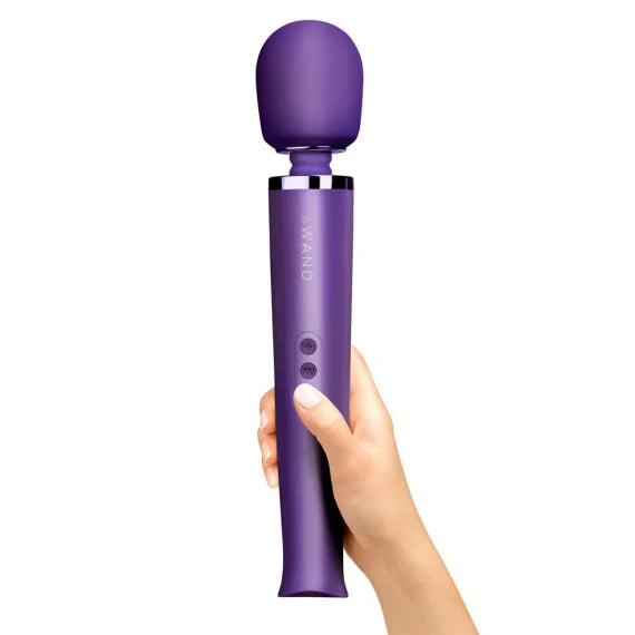 Le Wand Rechargeable Vibrating Massager in metallic finish
