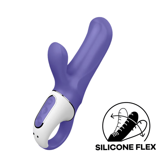 Waterproof silicone rabbit vibrator for travel – Satisfyer Magic Bunny