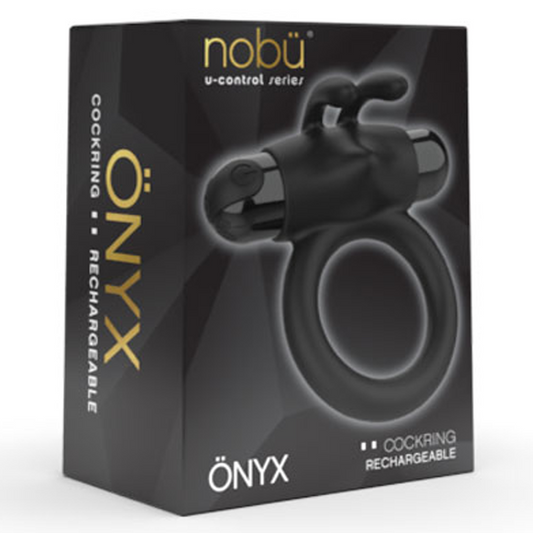 NOBÜ Onyx Rechargeable Cockring - BLACK