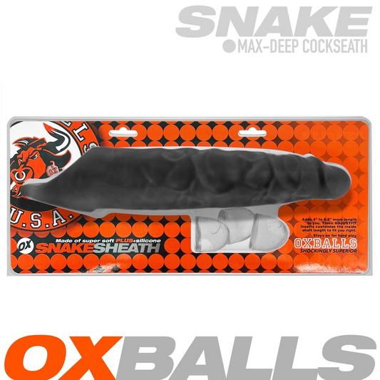 Oxballs Snake 11 Inch Realistic Cocksheath with Veiny Texture and Dual-Ended Design