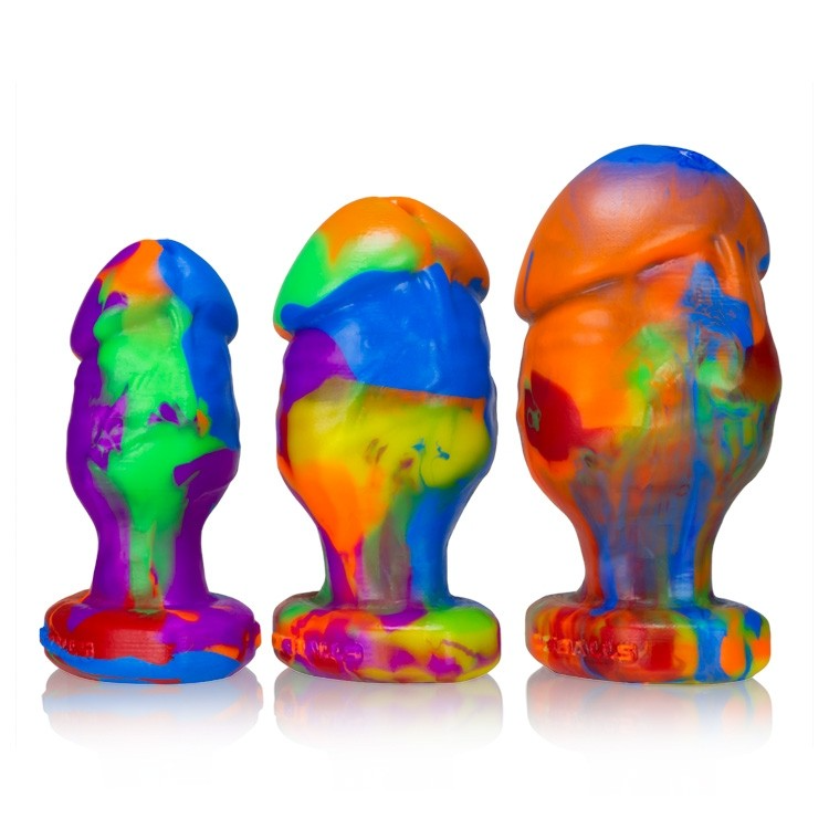 Oxballs Honcho Rainbow Silicone Plug - Small