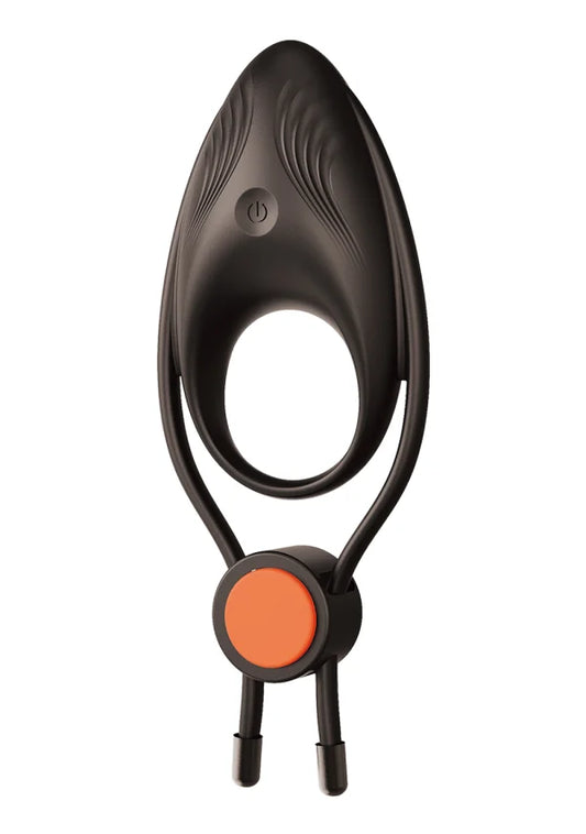 Nasstoys Cockpower Vibrating Adjustable Cock Ring in black