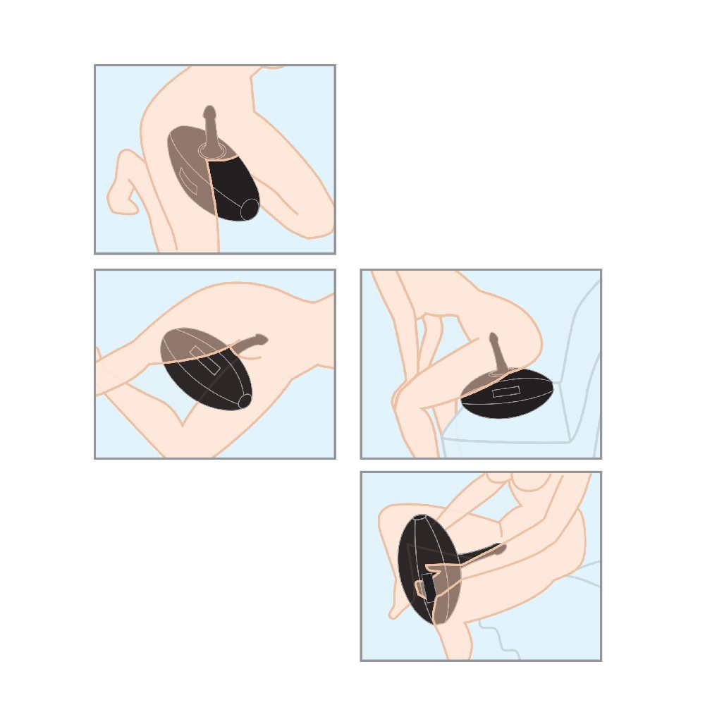 Body Dock Inflatable Love Ball with 6-Inch Silicone Dildo